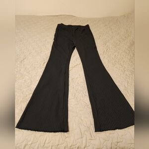 Shein, black pants, flare leg